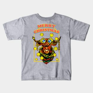 Scottish Highland Cow Christmas Kids T-Shirt